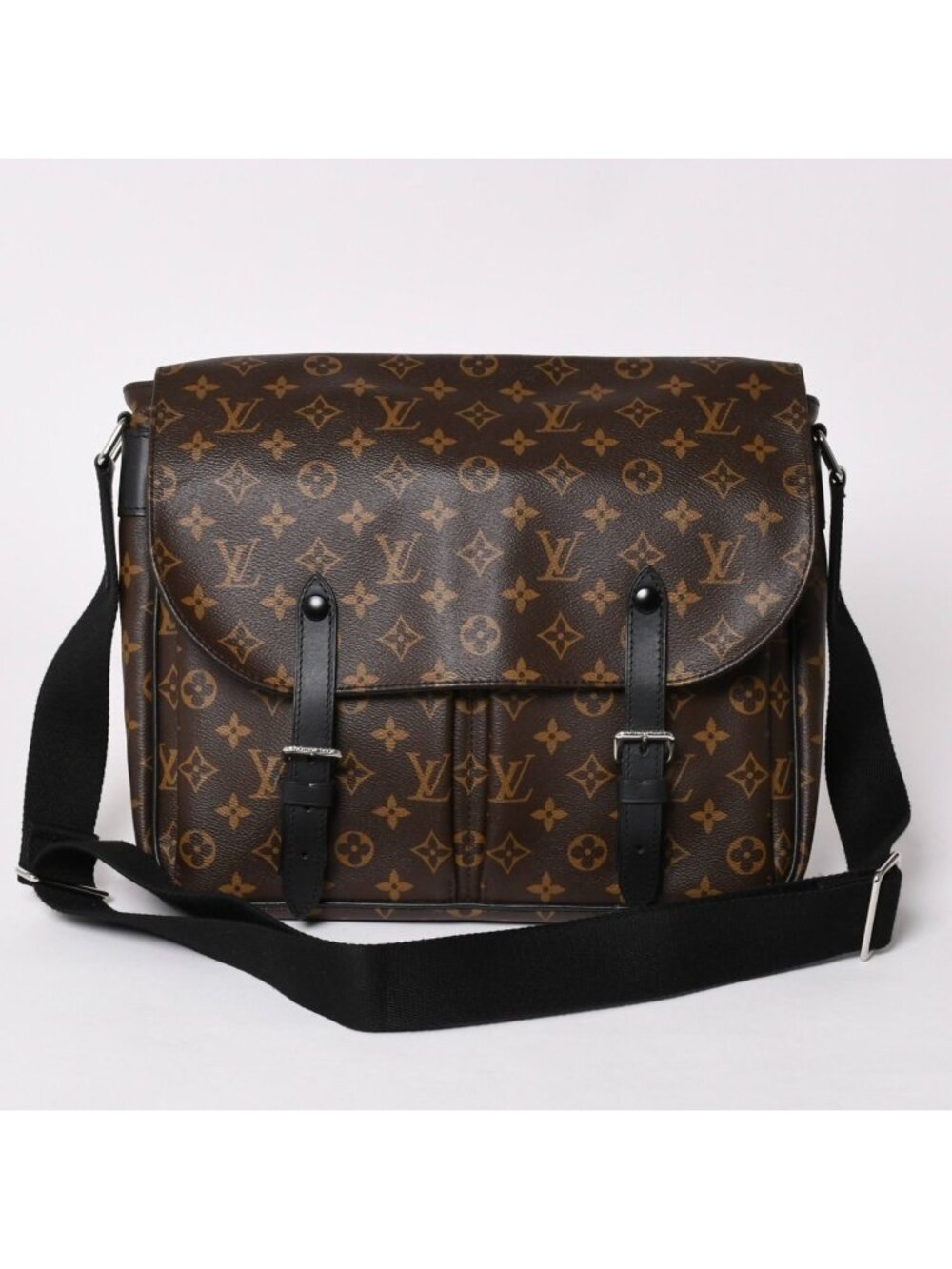 Louis Vuitton Christopher Messenger Bag Monogram Macassar Leather Brown